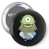 one eyes monster Pin-back button