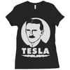 nikola tesla (2) Ladies Fitted T-Shirt