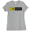 nikon camera i am nikon Ladies Fitted T-Shirt