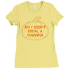 no i did not steal a pumpkin Ladies Fitted T-Shirt