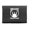 this is my peace sign Accessory Pouches