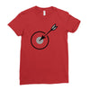 archery target Ladies Fitted T-Shirt