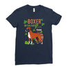 boxer wining Ladies Fitted T-Shirt