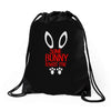 happy easter some bunny loves me Drawstring Bags