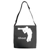 ishoot   camera photographer trained shooting funny gun photo gift tee Adjustable Strap Totes