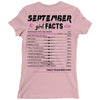 September Girl Facts Libra Ladies Fitted T-Shirt
