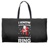 i know when those sleigh bells ring Weekender Totes