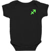 sagittarius pocket Baby Bodysuit