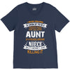 Super Cool Aunt Of A Freaking Awesome Niece V-Neck Tee