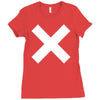 cross logo Ladies Fitted T-Shirt