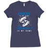 Uncle is my Name Fishing Is My Game Ladies Fitted T-Shirt