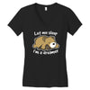dreamer bear Women's V-Neck T-Shirt