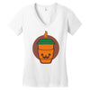 jack o latte Women's V-Neck T-Shirt