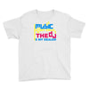 music is my drug Youth Tee