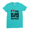 I Love My Big Brother Ladies Fitted T-Shirt