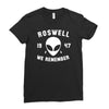 roswell 1947 we remember alien Ladies Fitted T-Shirt