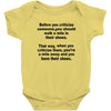criticize Baby Bodysuit
