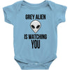 grey alien Baby Bodysuit
