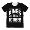 kings are born in october All Over Women's T-shirt