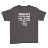 Zombies Eat Brains Dont Worry You Are Safe Youth Tee