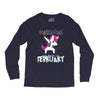 Born Unicorns-Born February Long Sleeve Shirts