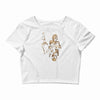 marilyn monroe machine gun gangster 100% cotton Crop Top