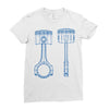 sketch of piston Ladies Fitted T-Shirt
