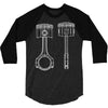 sketch of piston 2 3/4 Sleeve Shirt