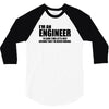 engineer funny t shirt engineers are never wrong t shirt shirt funny t 3/4 Sleeve Shirt