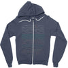 linear landscape Zipper Hoodie