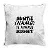 personalised auntie Throw Pillow
