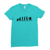 golf evolotions Ladies Fitted T-Shirt