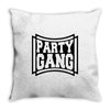 party gang Throw Pillow