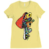 inside a mushroom Ladies Fitted T-Shirt