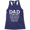 I Love You Dad Racerback Tank
