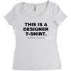 This is a Designer T-Shirt Women's Triblend Scoop T-shirt