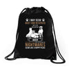 don't mess with my boxer Drawstring Bags