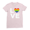 lgbt love Ladies Fitted T-Shirt