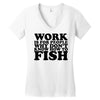 work is for people Women's V-Neck T-Shirt