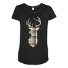 deer Maternity Scoop Neck T-shirt