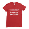 commassavenavy Ladies Fitted T-Shirt