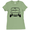 simple mini   car t shirt Ladies Fitted T-Shirt