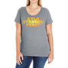 kylo stabbed first Ladies Curvy T-Shirt