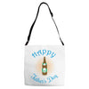 happy father's day Adjustable Strap Totes