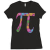 spring pi tshirts  flowery colorful pi day gifts Ladies Fitted T-Shirt