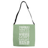 white christmas Adjustable Strap Totes