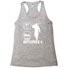 eat sleep battlefield 4, funny Racerback Tank