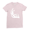 deer antler with buck forest Ladies Fitted T-Shirt