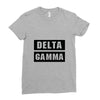Delta Gamma Black Ladies Fitted T-Shirt