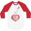 Mom and Baby are Connected to the Heart 3/4 Sleeve Shirt